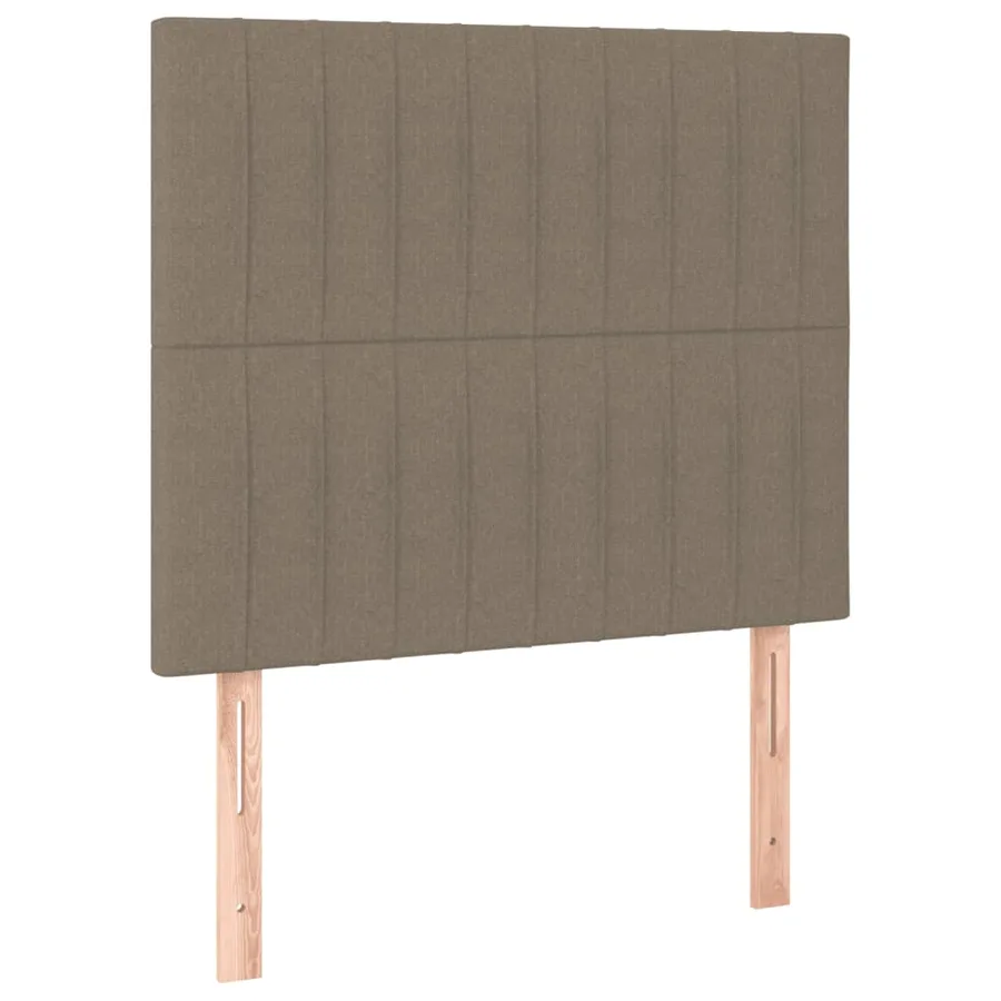Sommier à lattes de lit avec matelas Taupe 90x190 cm Tissu - 6