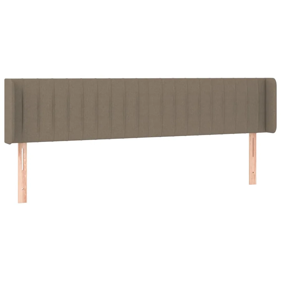 Tête de lit avec oreilles Taupe 183x16x78/88 cm Tissu - 2