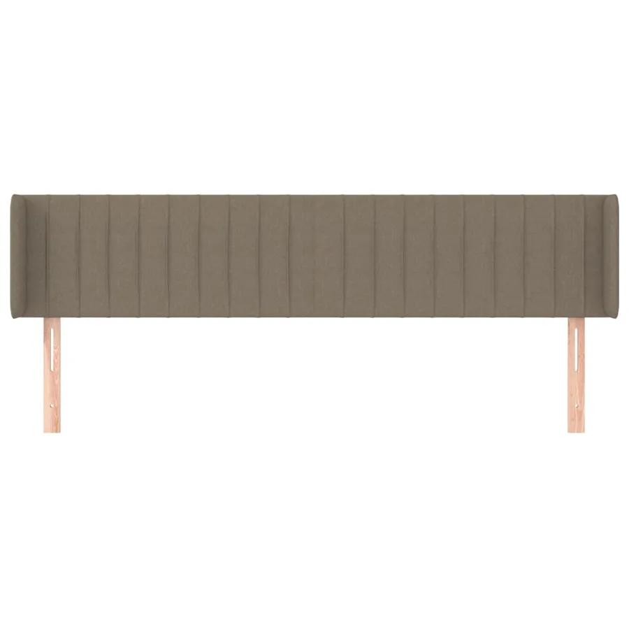 Tête de lit avec oreilles Taupe 183x16x78/88 cm Tissu - 3