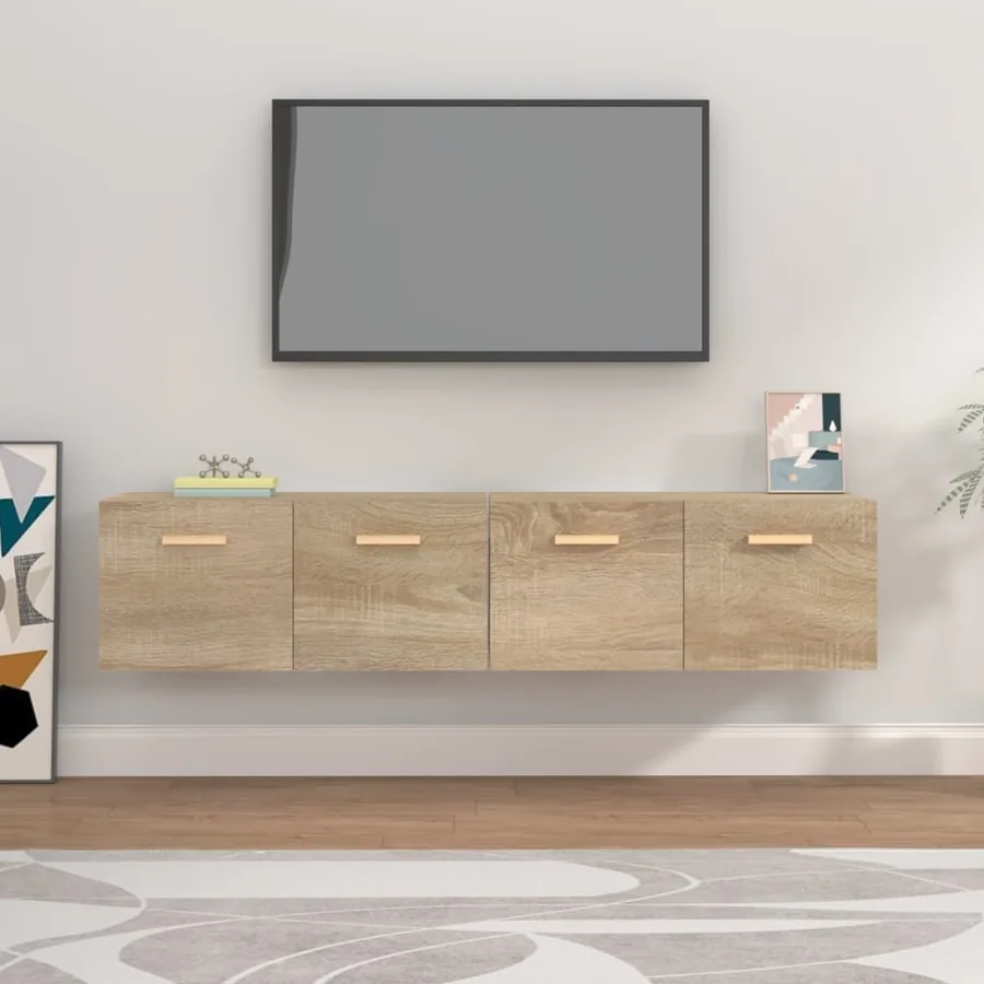 Armoires murales 2 pcs Chêne sonoma 80x35x36,5 cm Bois