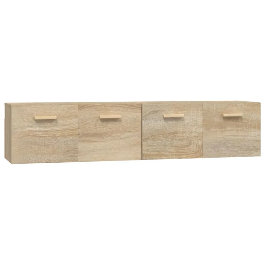Armoires murales 2 pcs Chêne sonoma 80x35x36,5 cm Bois - 2