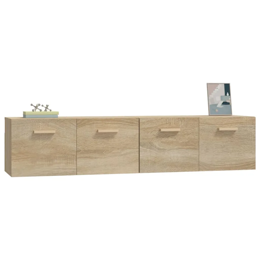 Armoires murales 2 pcs Chêne sonoma 80x35x36,5 cm Bois - 4