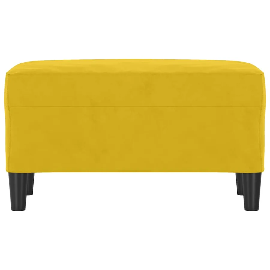 Banc Jaune 70x35x41 cm Velours - 3