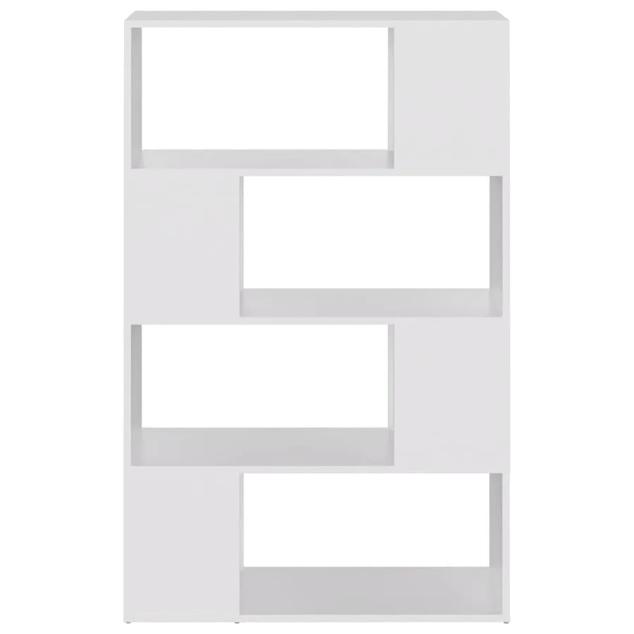 Bibliothèque/Séparateur de pièce Blanc Bois d'ingénierie - 5