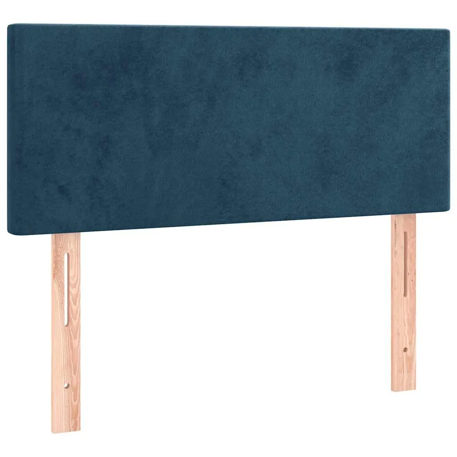 Sommier à lattes de lit avec matelas LED Bleu foncé 120x200 cm - 7