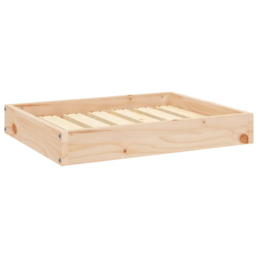 Lit pour chien 61,5x49x9 cm Bois de pin solide - 2