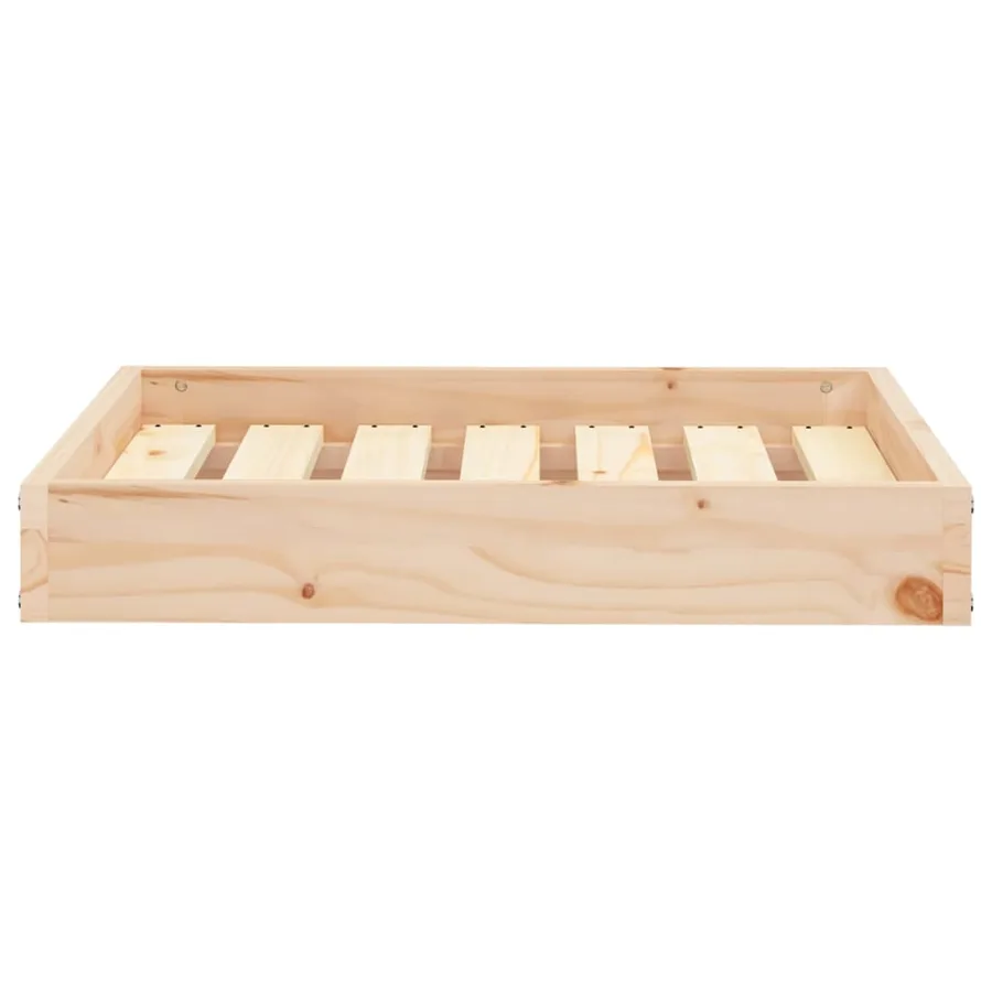 Lit pour chien 61,5x49x9 cm Bois de pin solide - 4
