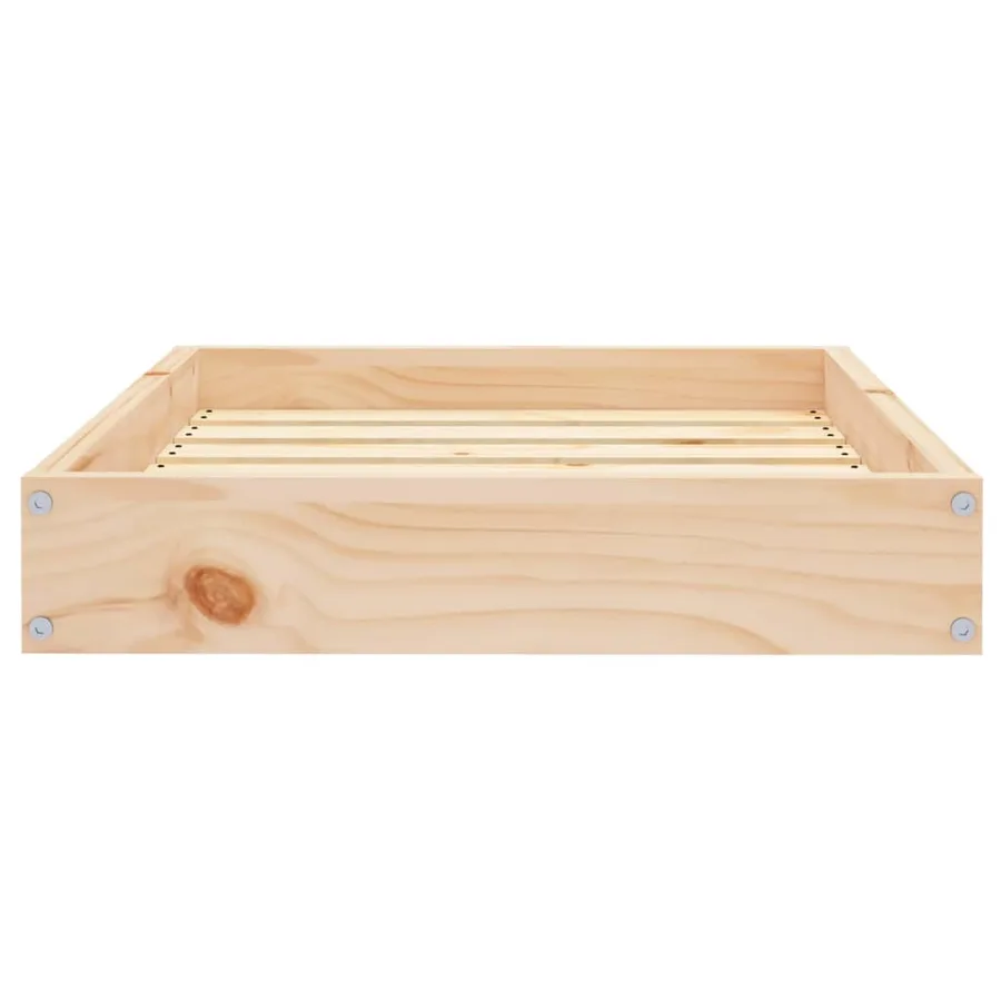 Lit pour chien 61,5x49x9 cm Bois de pin solide - 5