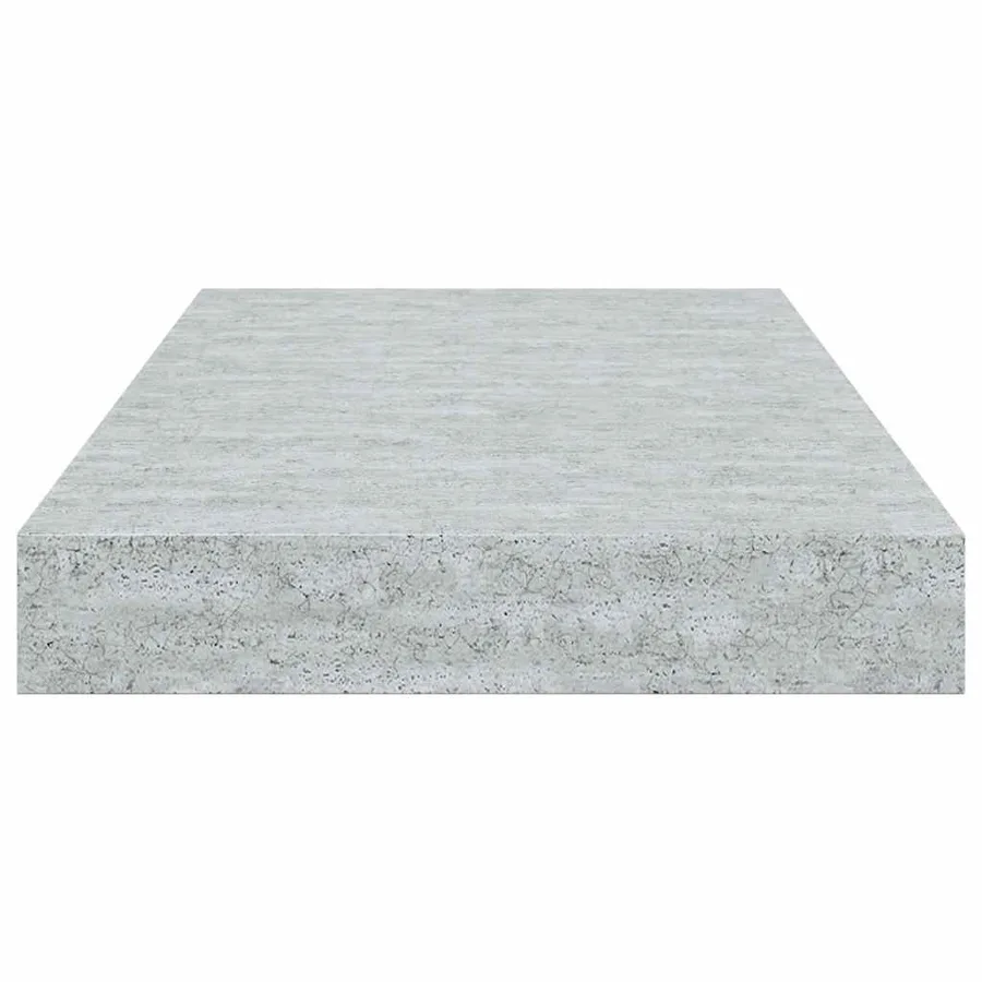 Étagère murale flottante gris béton 40x23,5x3,8 cm MDF - 6