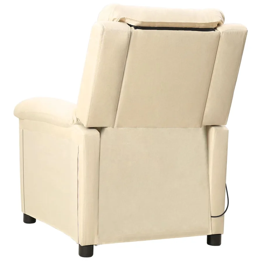Fauteuil de massage Crème Tissu - 4
