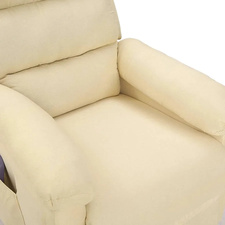 Fauteuil de massage Crème Tissu - 9