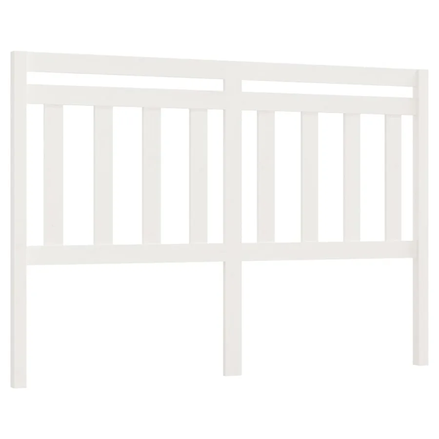 Tête de lit Blanc 166x4x100 cm Bois massif de pin - 2