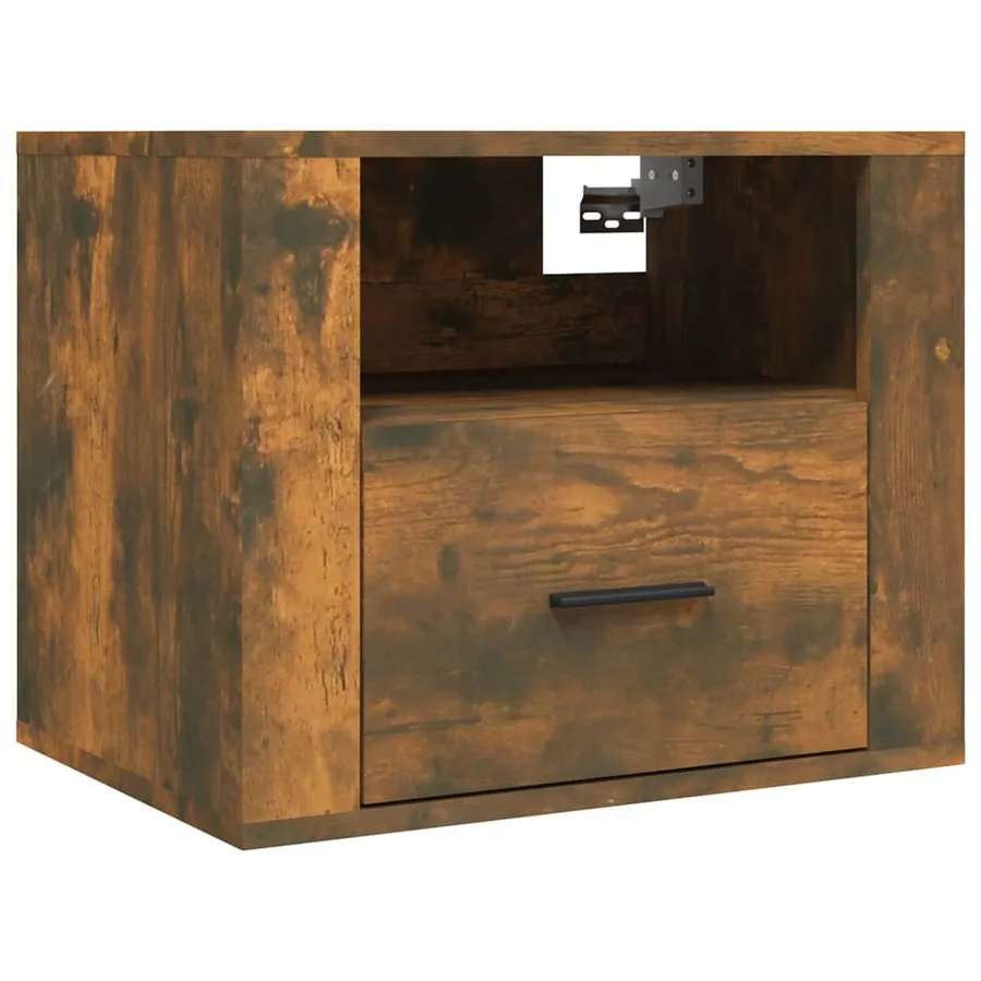Tables de chevet murales 2 pcs Chêne fumé 50x36x40 cm - 5