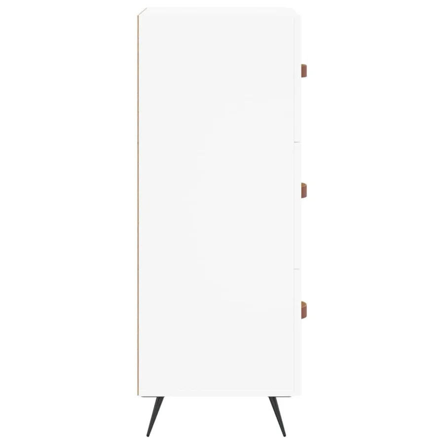 Buffet blanc 34,5x34x90 cm bois d'ingénierie - 7