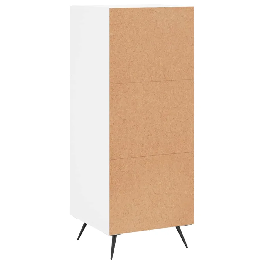 Buffet blanc 34,5x34x90 cm bois d'ingénierie - 8