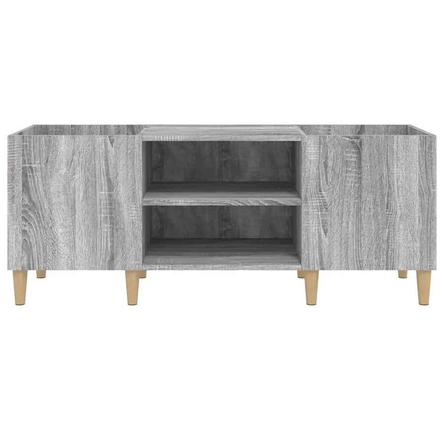 Armoire à disques sonoma gris 121x38x48 cm bois d'ingénierie - 5