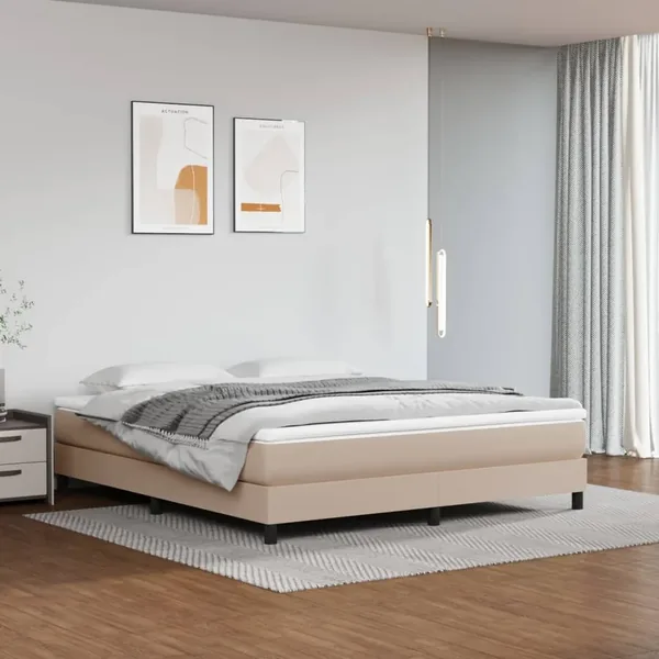 Matelas de lit à ressorts ensachés fermeté moyenne Cappuccino 160x200x20 cm