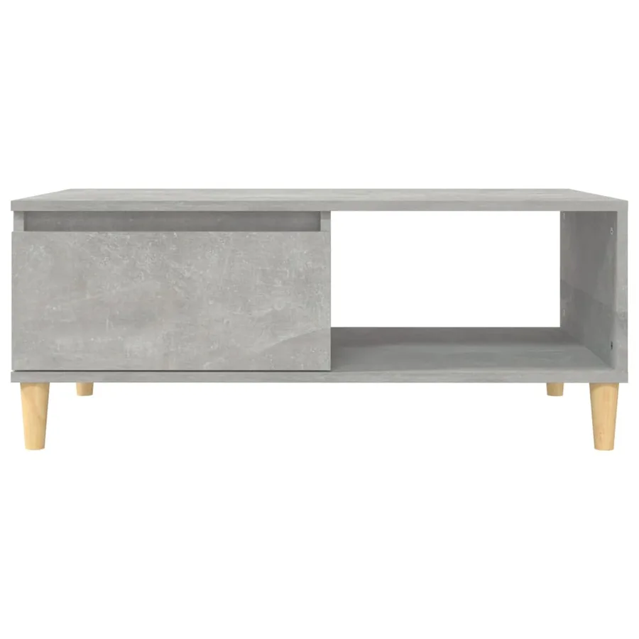 Table basse Gris béton 90x50x36,5 cm Bois d'ingénierie - 5