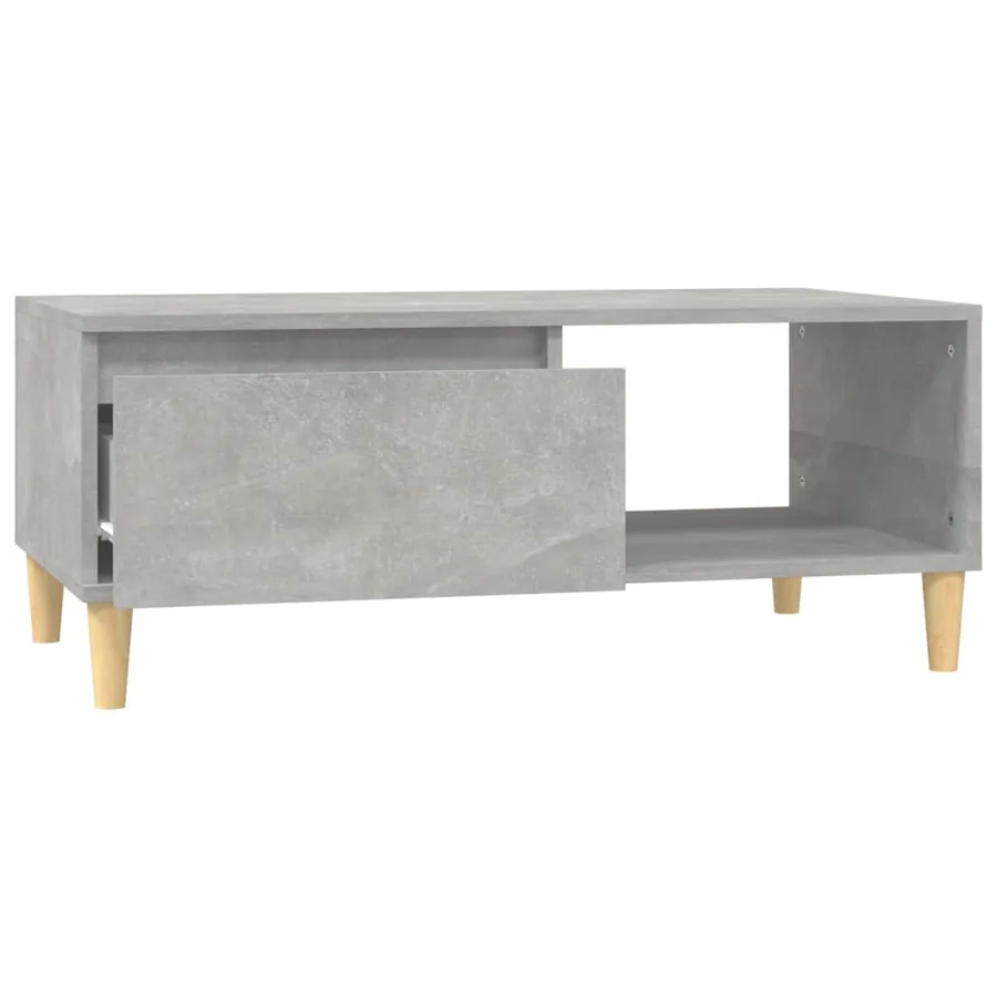 Table basse Gris béton 90x50x36,5 cm Bois d'ingénierie - 6