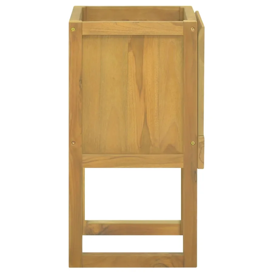 Armoire de salle de bain 41x40x75 cm bois de teck solide - 4