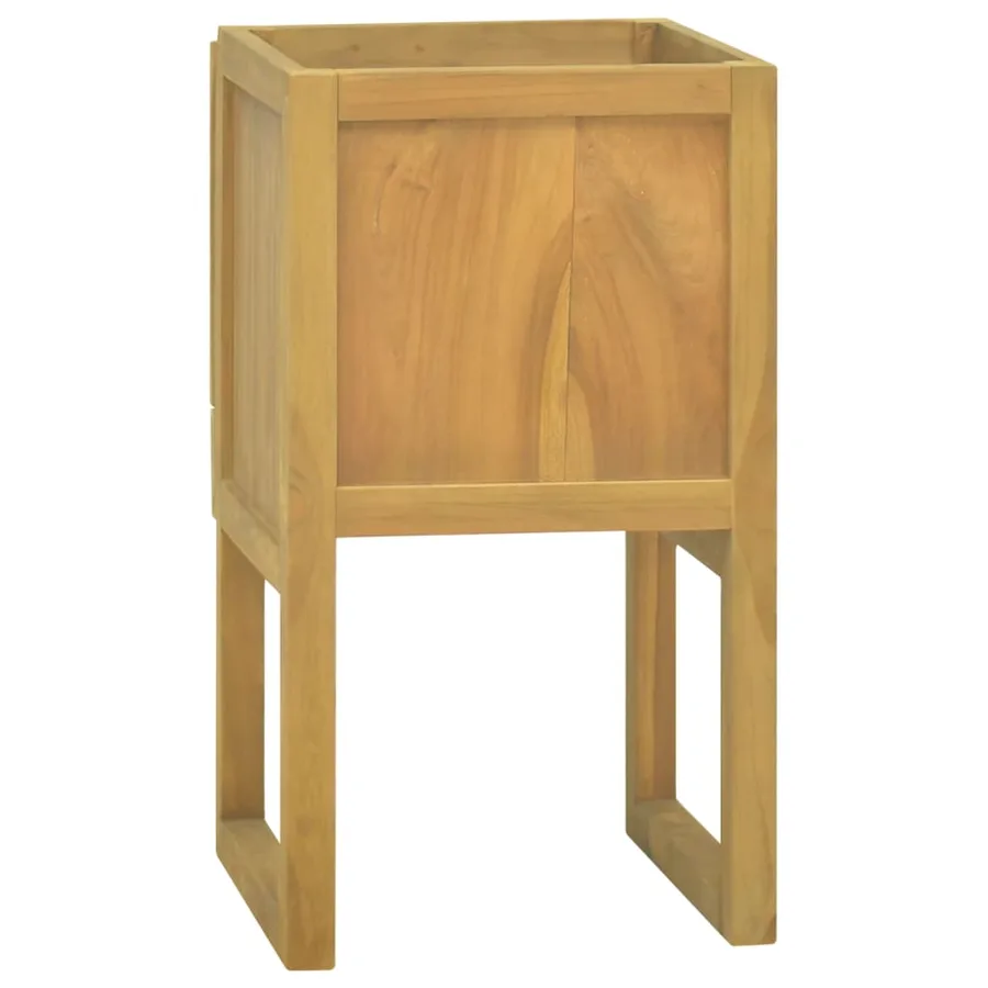 Armoire de salle de bain 41x40x75 cm bois de teck solide - 5