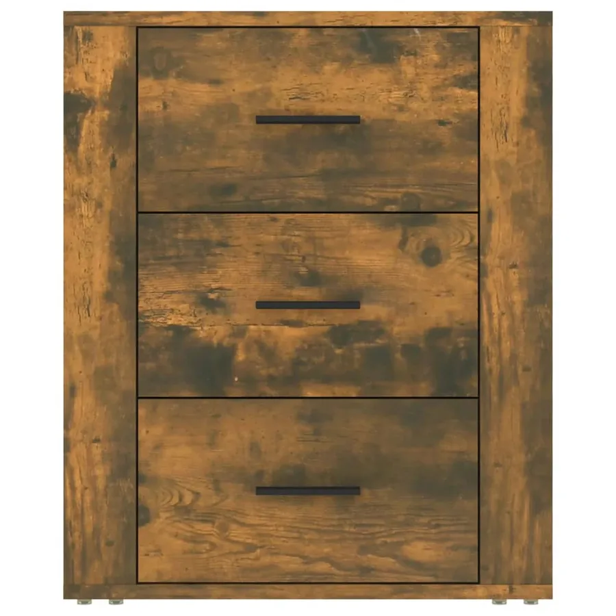 Table de chevet Chêne fumé 50x36x60 cm Bois d'ingénierie - 6