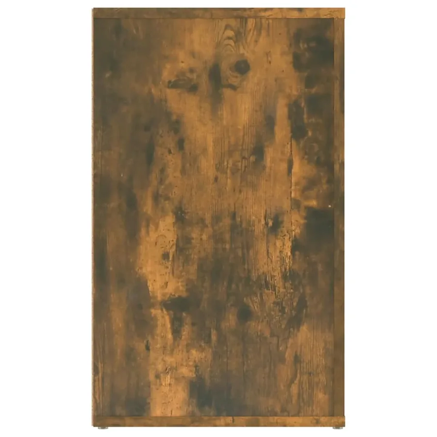 Table de chevet Chêne fumé 50x36x60 cm Bois d'ingénierie - 8
