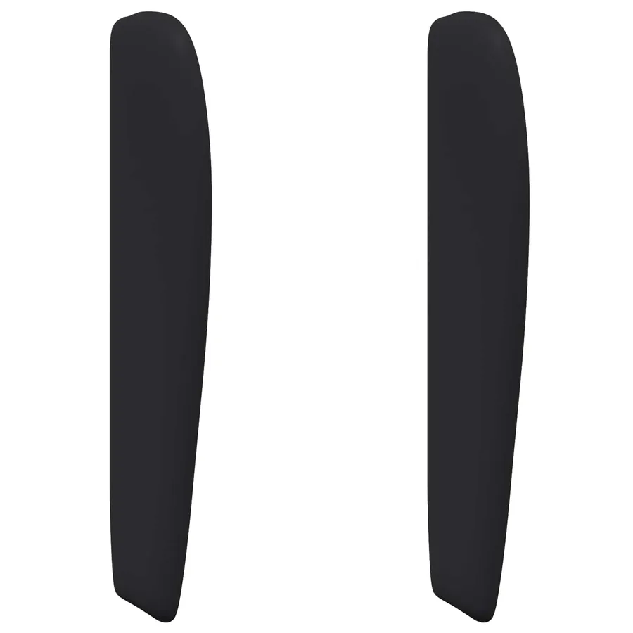 Oreille de tête de lit Noir 80 x 23 x 6 cm PVC - 2