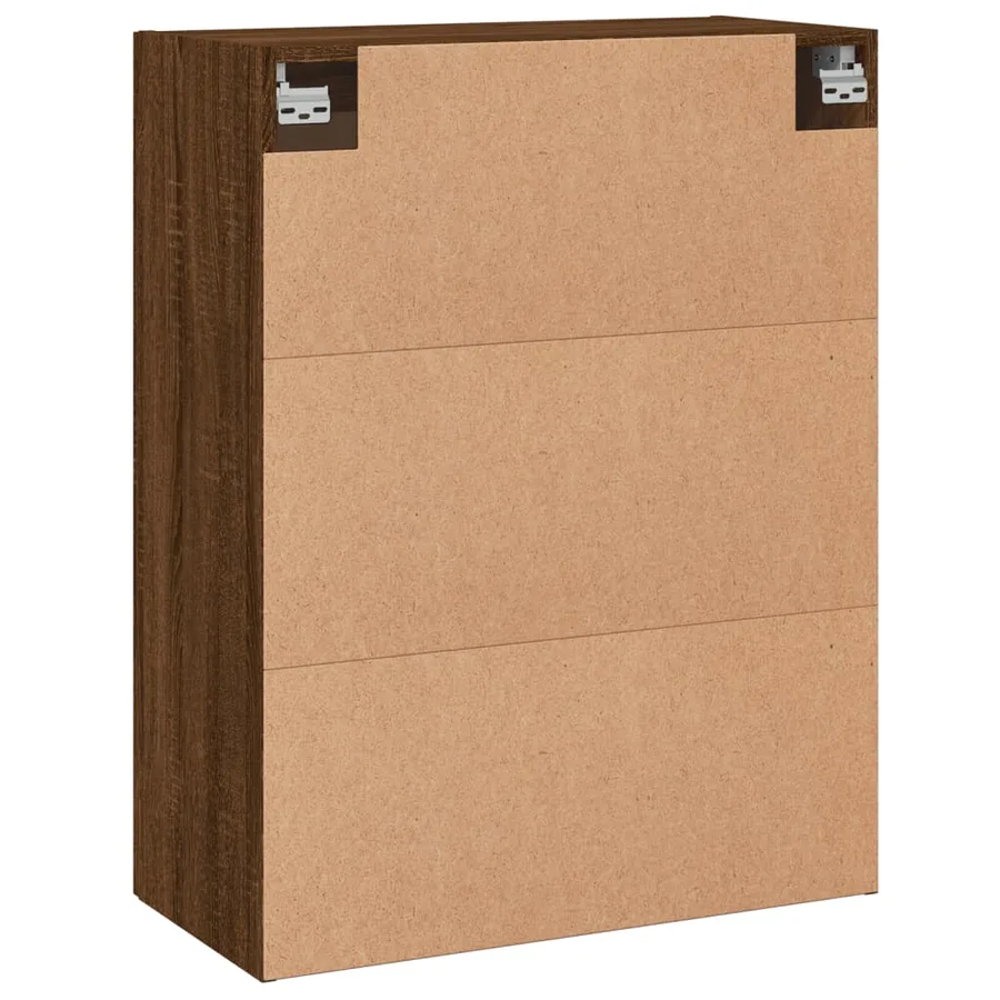 Armoires murales 2 pcs chêne marron bois d'ingénierie - 8