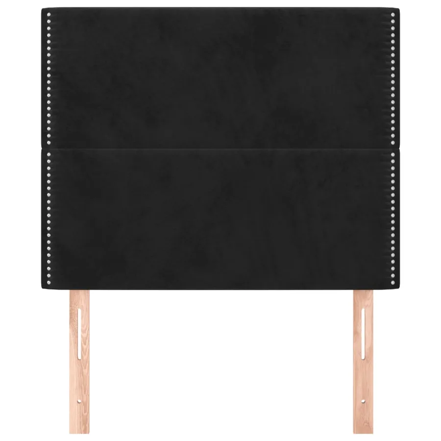 Tête de lit Noir 90x5x118/128 cm Velours - 3