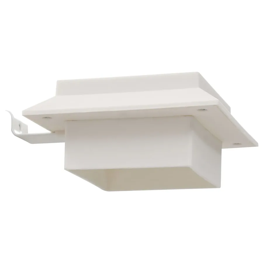 Lampe solaire à LED carrée d'extérieur 6 pcs 12 cm Blanc - 10