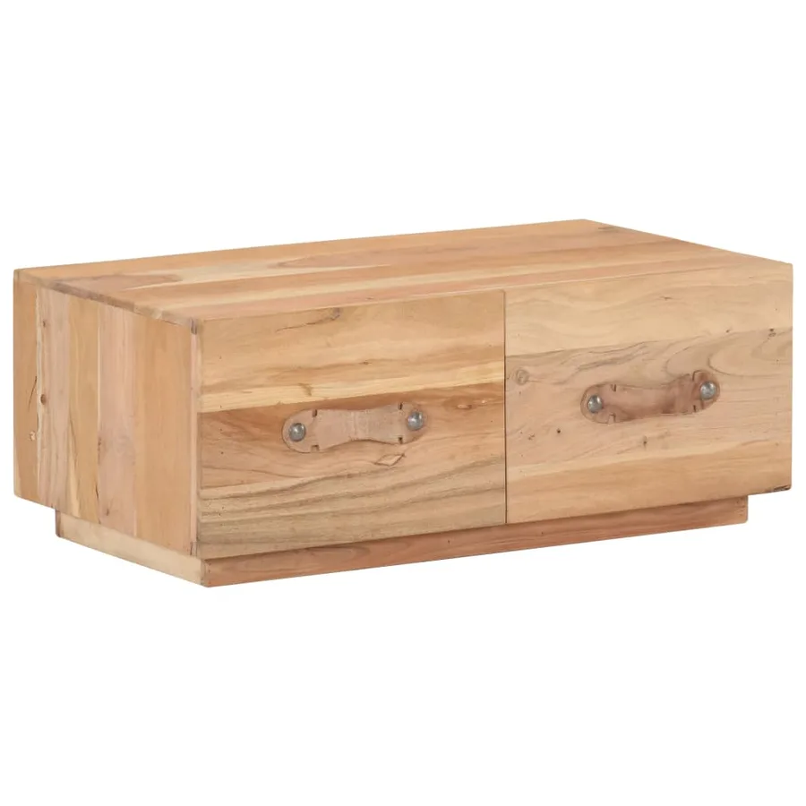 Table basse 90x50x35 cm Bois de récupération massif - 10