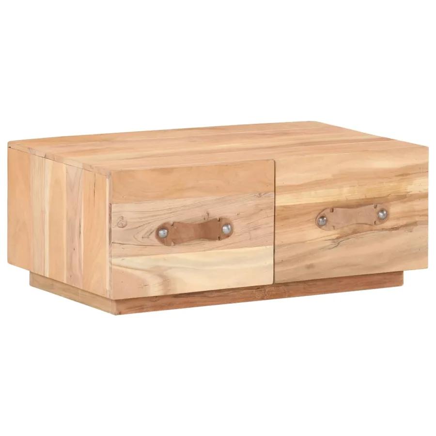 Table basse 90x50x35 cm Bois de récupération massif - 11