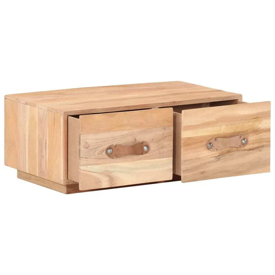 Table basse 90x50x35 cm Bois de récupération massif - 2