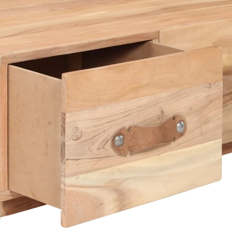 Table basse 90x50x35 cm Bois de récupération massif - 6