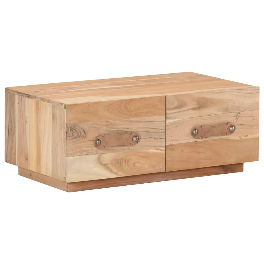 Table basse 90x50x35 cm Bois de récupération massif - 8