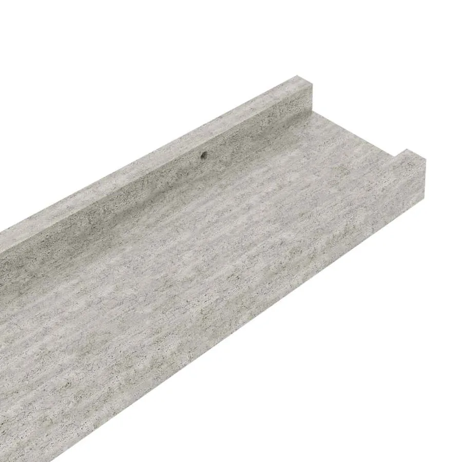 Étagères murales 4 pcs Gris béton 80x9x3 cm - 9