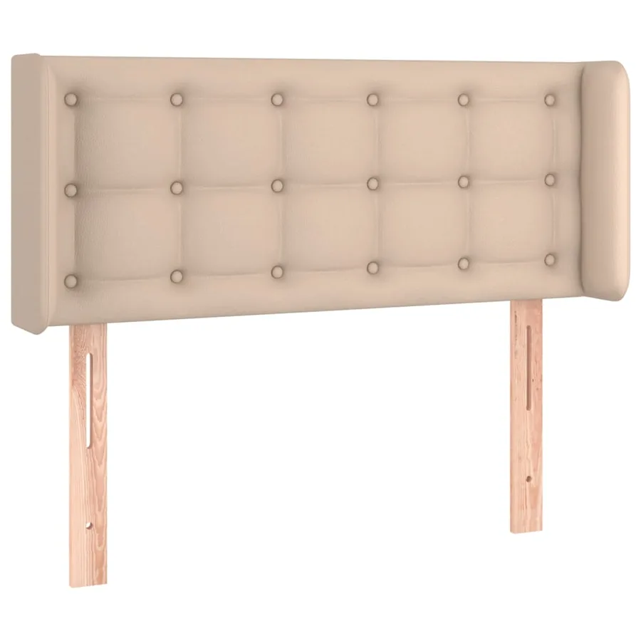 Tête de lit avec oreilles Cappuccino 103x16x78/88 cm Similicuir - 2
