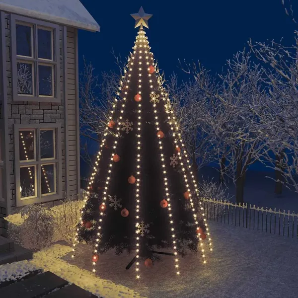 Guirlande lumineuse filet d'arbre de Noël 500 LED 500 cm