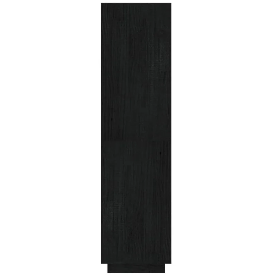 Bibliothèque/Séparateur de pièce Noir 40x35x135 cm Pin massif - 6