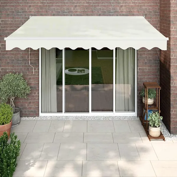 Auvent rétractable automatique crème 3x2,5 m
