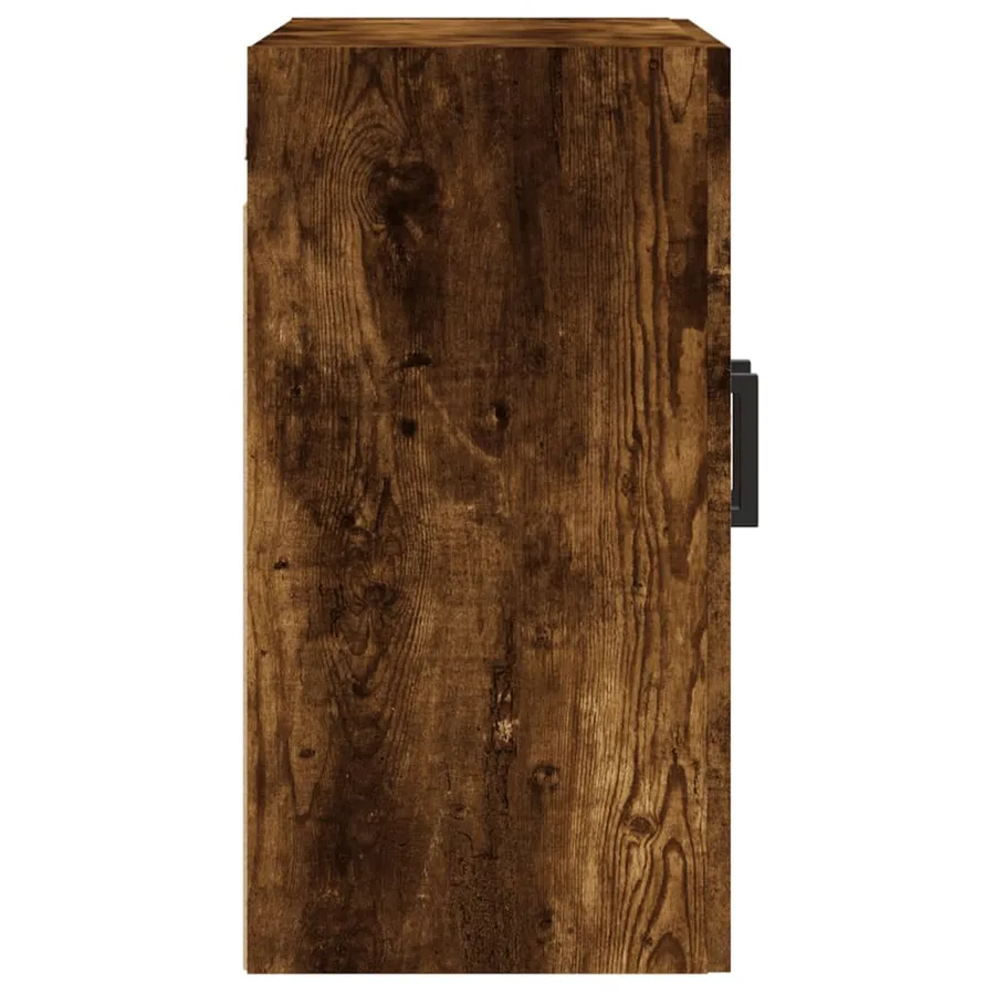 Armoire murale chêne fumé 60x31x60 cm bois d'ingénierie - 7