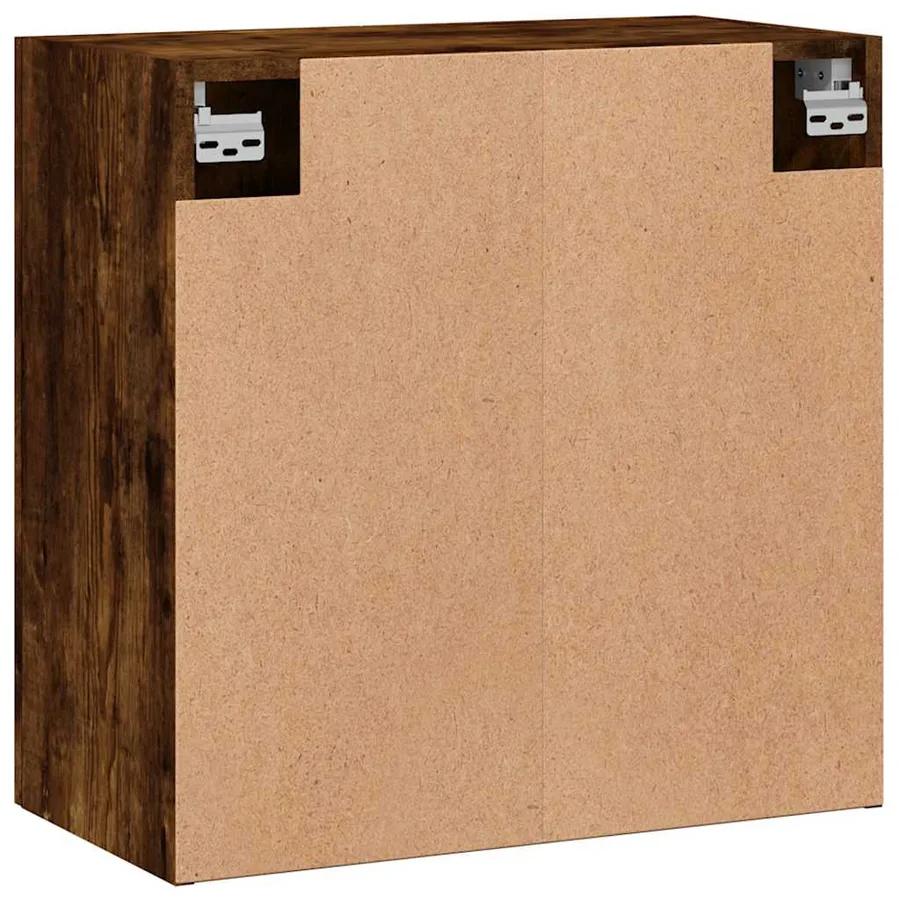 Armoire murale chêne fumé 60x31x60 cm bois d'ingénierie - 8