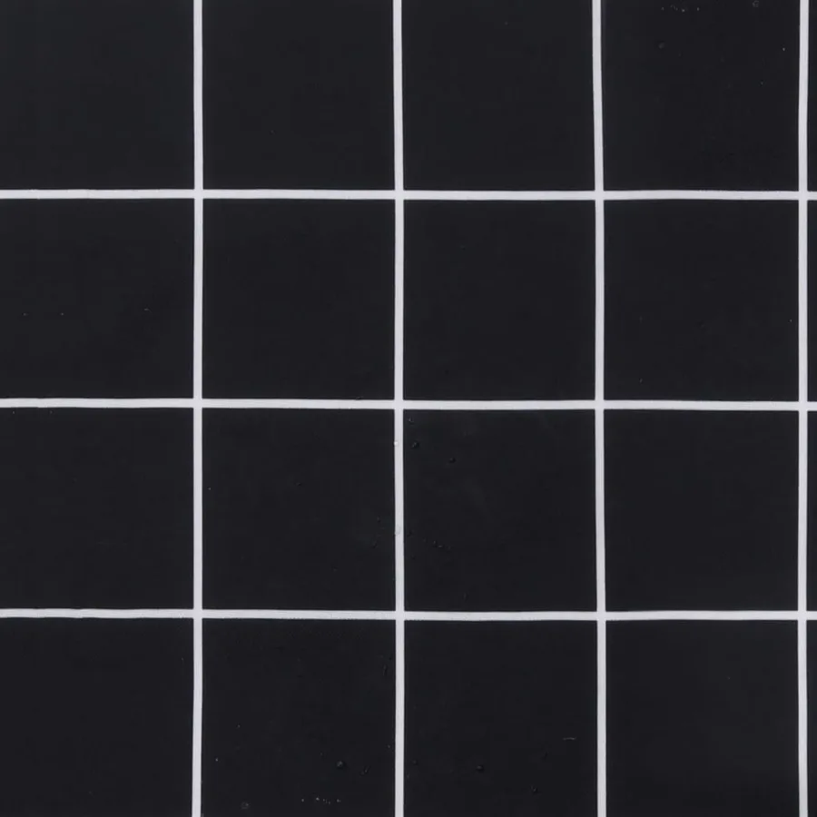 Coussins de chaise à dossier bas lot de 4 noir à carreaux tissu - 9