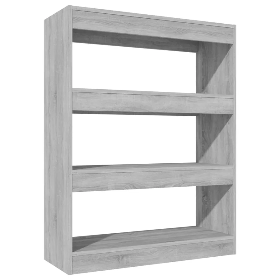 Bibliothèque/Séparateur de pièce sonoma gris bois d'ingénierie - 2