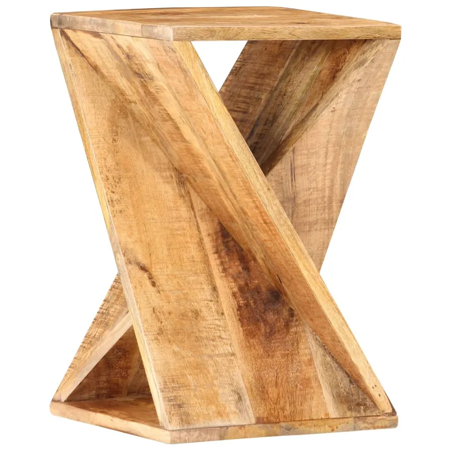 Table d'appoint 35x35x55 cm Bois de manguier massif - 5