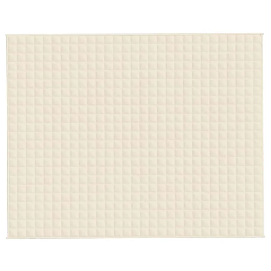 Couverture lestée Crème clair 235x290 cm 15 kg Tissu - 3