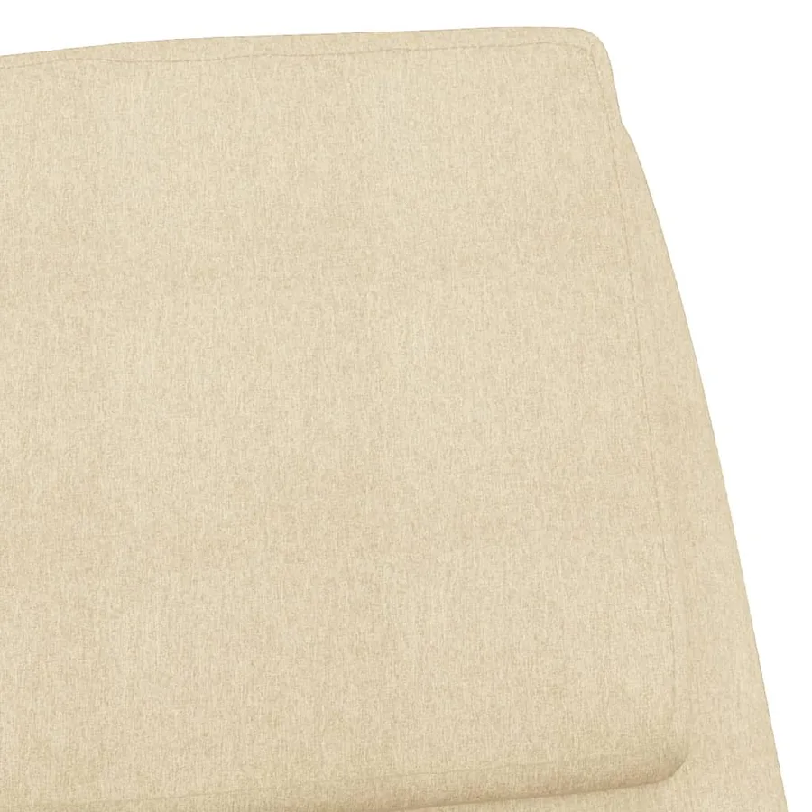 Chaise de relaxation Crème Tissu - 6