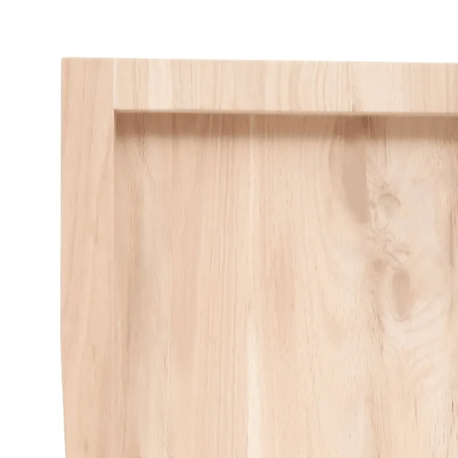 Étagère murale 60x30x(2-4) cm bois de chêne massif non traité - 7
