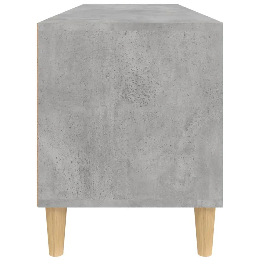Meuble TV gris béton 100x34,5x44,5 cm bois d'ingénierie - 7
